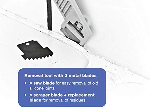 Cramer 40407US Silicone Profiling Kit7 – Professional Caulking Tool Kit with Sealant Finishing Tools and Caulk Removal Tools – Easy Silicone caulking with Guides - Image 5
