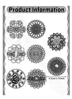 SYOSI Vintage Flower Collar Clip, Dress Clips Retro Cardigan Clip Vintage Sweater Clips, Brooch Shawl Collar Clasp Set, for Shirt Scarf Cape Cloak Coat Clothes Women Girls Wearing, 8 Pcs  - Image 3