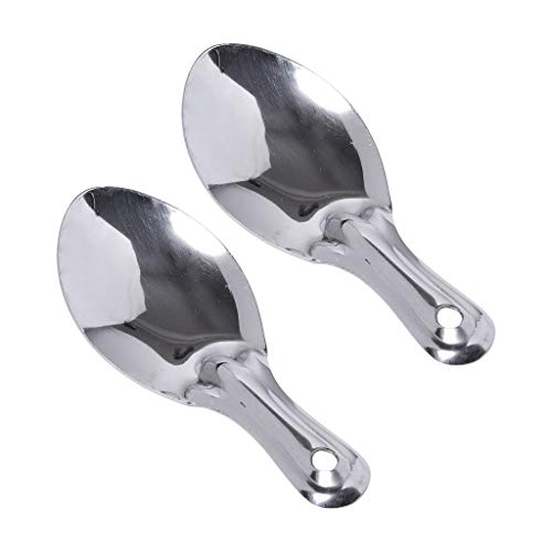 Pmw - Stainless Steel Idli Spoon - 5.1x12.7 Cms - Set of 2 - Idly Scooper - Idly Hastam - Image 1