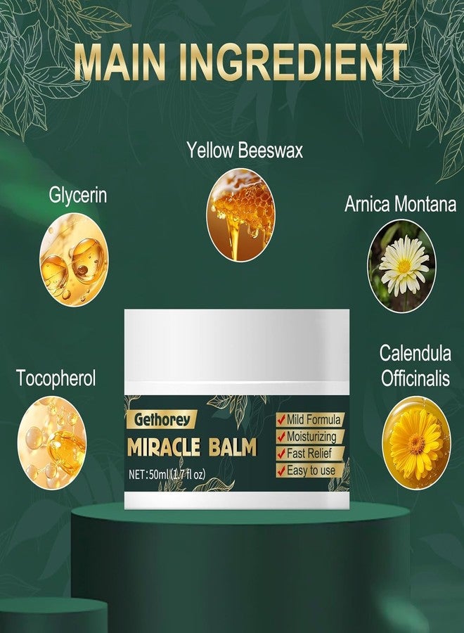 Gethorey Miracle Balm Joint Relief & Hydration Balm - Hyaluronic Acid & Vitamin E Moisturizing Formula - Fast-Acting, Soothing Support for Joint & Skin Comfort-A02 - Image 5