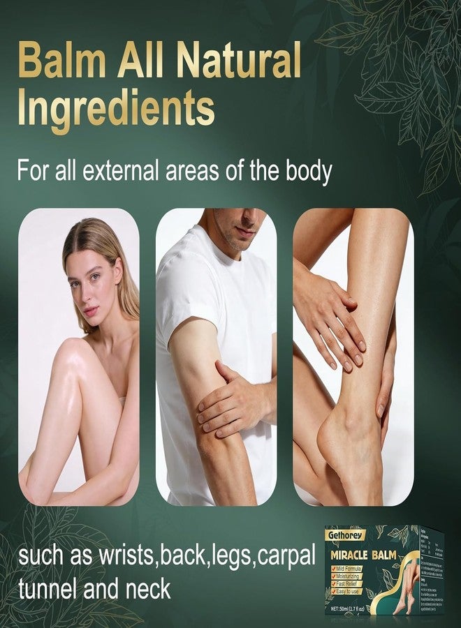 Gethorey Miracle Balm Joint Relief & Hydration Balm - Hyaluronic Acid & Vitamin E Moisturizing Formula - Fast-Acting, Soothing Support for Joint & Skin Comfort-A02 - Image 4