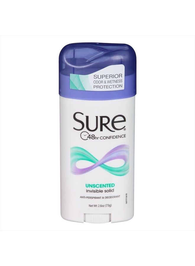 SURE، مزيل العرق المضاد للتعرق، صلب، بدون رائحة، 2.6 أونصة (عبوة من 6 قطع) - Image 2