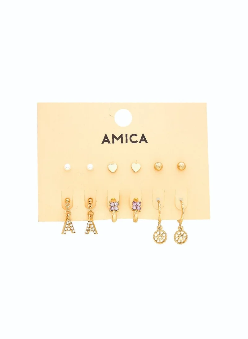 AMICA Mix Pack of 6 Earrings