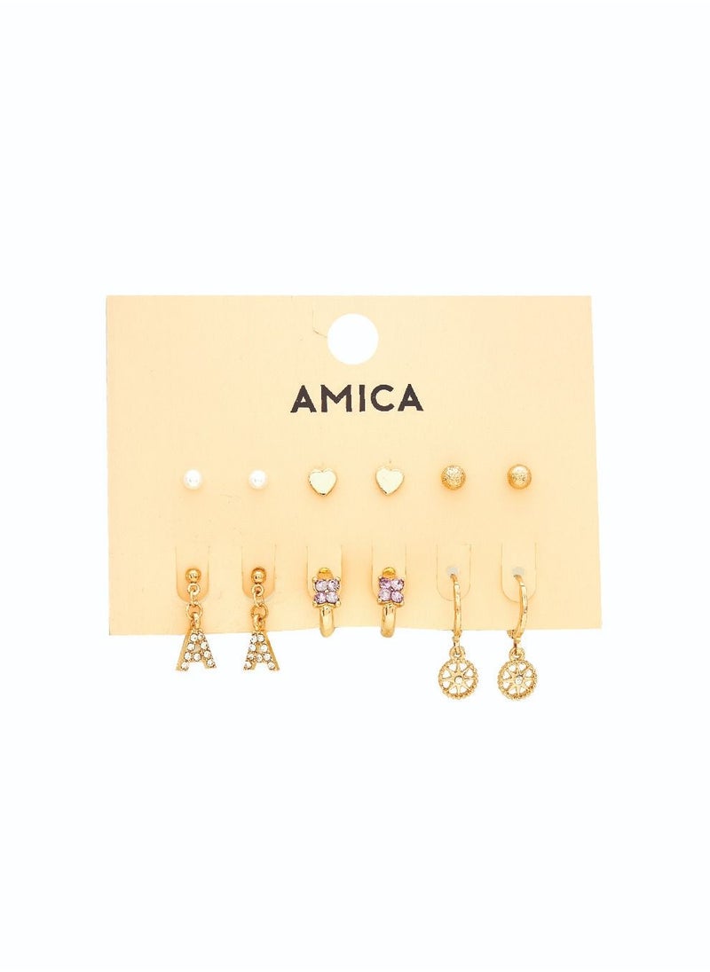 AMICA - Mix Pack of 6 Earrings - Image 1