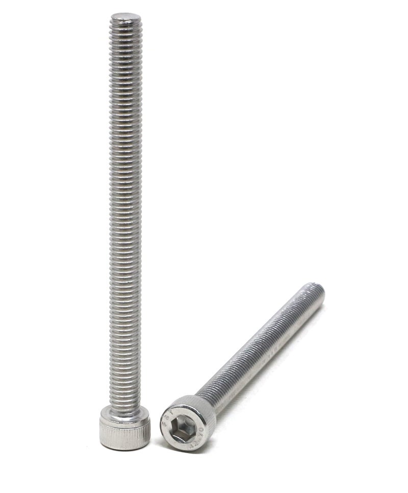 Iexcell 5 Pcs M8 X 100Mm Thread Pitch 1.25 Mm Stainless Steel 304 Hex Socket Head Cap Screws Bolts Kit - Image 3