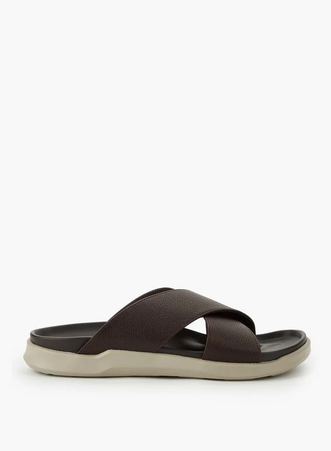 لو كونفورت Men Cross Strap Sandals