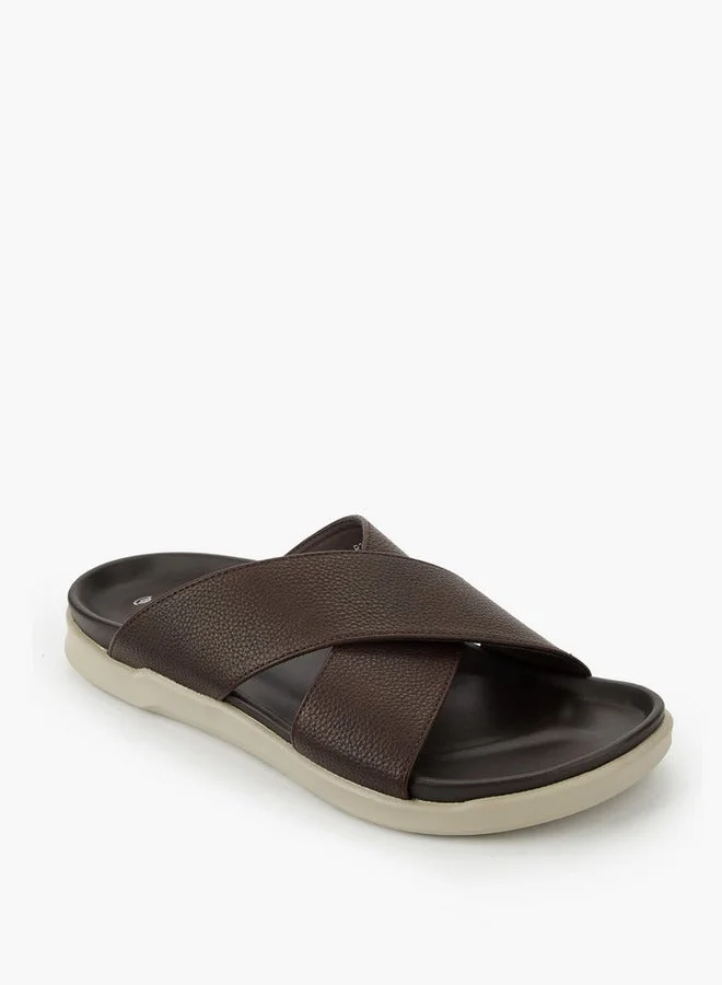 لو كونفورت Men Cross Strap Sandals
