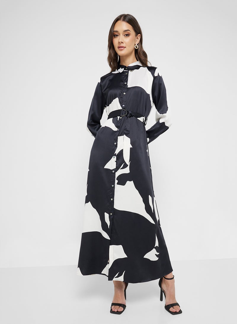 ONLY Abstract Print Maxi Dress  - Image 4