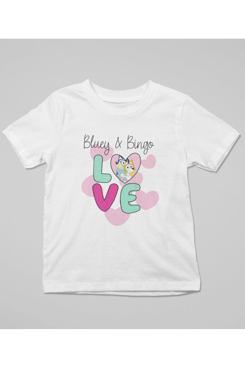 ZOOM تي شيرت للأطفال بشخصيات فوني بلي و بينغو للارتداء اليومي