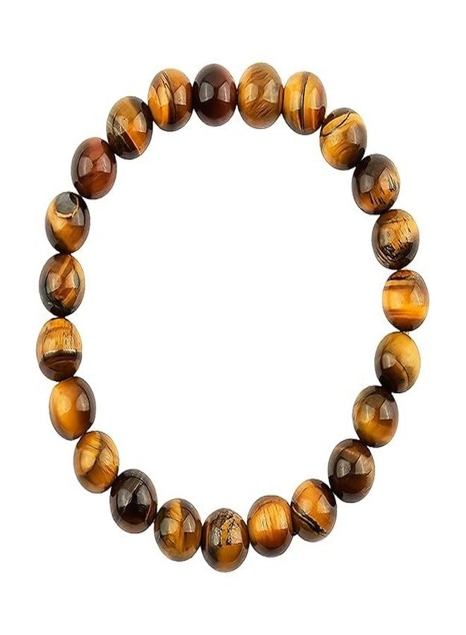 Sanctified Tiger Eye Bracelet for Men & Women | Natural Stone Bead Adjustable Unisex Crystal Bracelet for Confidence, Protection, Stylish, Spiritual, Fashion, Jewellery. - Image 3