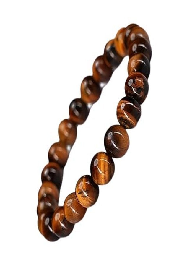 Sanctified Tiger Eye Bracelet for Men & Women | Natural Stone Bead Adjustable Unisex Crystal Bracelet for Confidence, Protection, Stylish, Spiritual, Fashion, Jewellery. - Image 2