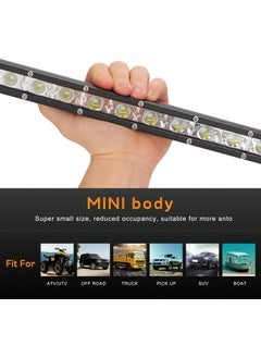 Techmaster 90W 30 LED Single Row Off Road Diffuser Daytime Running Light Lamp Projector  - Image 3