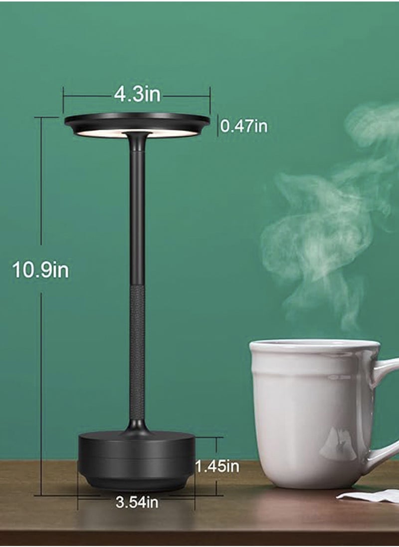 HOCC - Luminous Elegance Battery Operated Table Lamp Black - Image 1