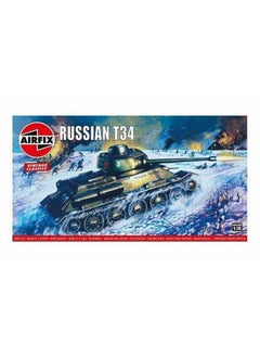 إيرفيكس نموذج دبابة Airfix - A01316V دبابة T34 روسية، مجموعات نماذج بلاستيكية للبالغين والأطفال من سن 14 عامًا فما فوق، بمقياس 1:76، مستوى المهارة 2، نماذج عسكرية مستوحاة من الحرب العالمية الثانية، دبابات من الحرب العالمية الثانية  - Image 2
