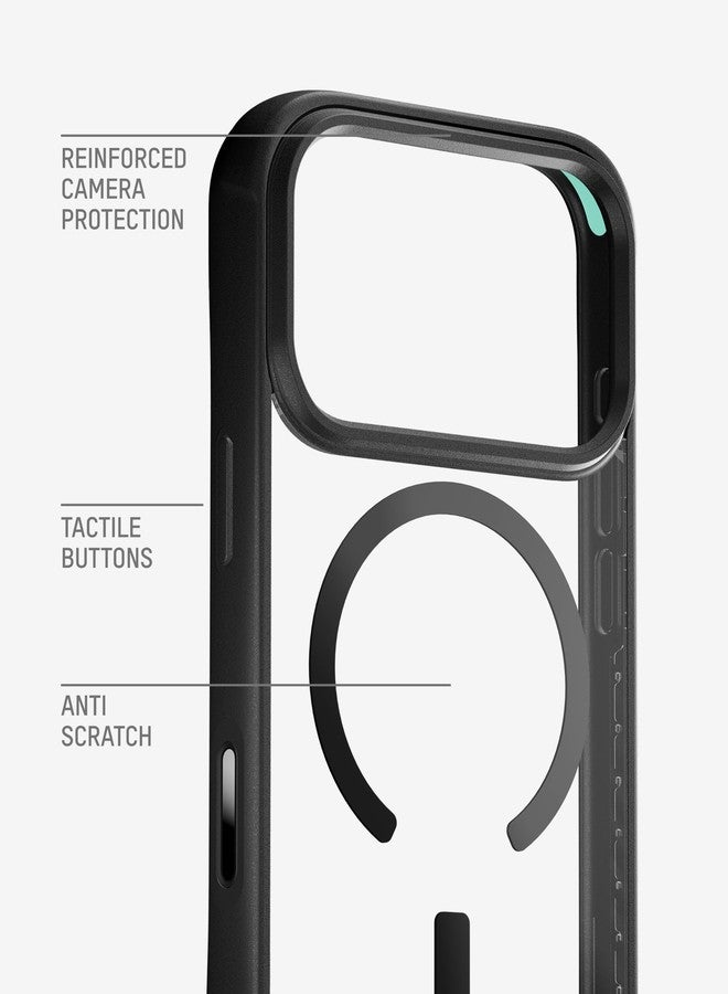 Mous for iPhone 17 Pro Max Case Clear, Compatible with MagSafe [Camera Control Cover] - Clarity - Anti-Yellowing Shockproof Cover for iPhone 17 Pro Max - Scratch Resistant Crystal Clear & Slim Design - Image 3
