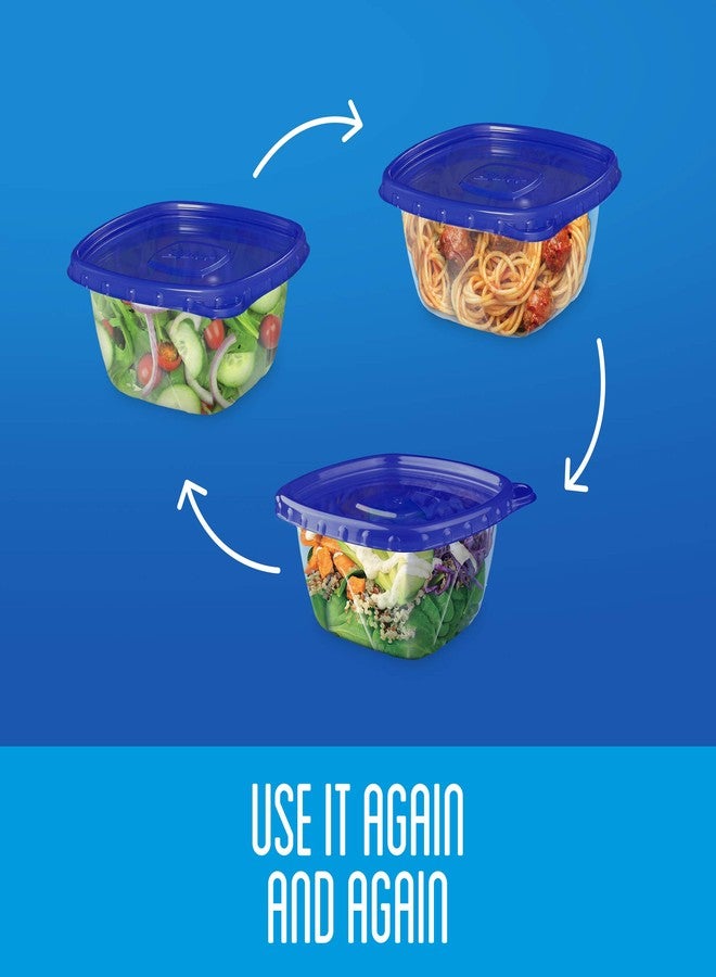 Ziploc Medium Square Food Containers - 1.18 L, 3 Pack - Image 4
