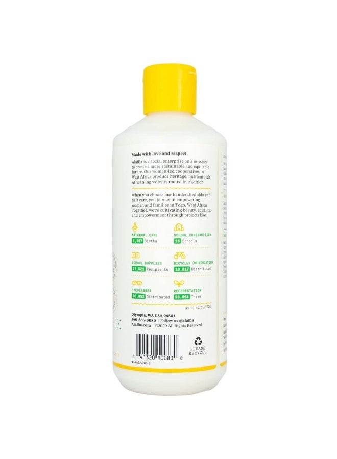 Alaffia Hair Care Everyday Coconut Conditioner Daily Moisturizer Wavy Curly Hair Products Vitamin E Virgin Coconut Oil Ginger Extract 16 Fl Oz - Image 4
