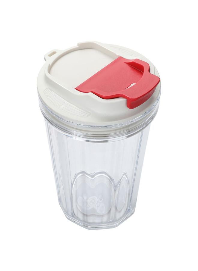 السيف غاليري كوب بلاستيك 370 مل مع غطاء شفاف - Image 2