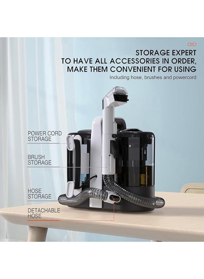 LC DLC Carpet Cleaning Machine 450W, Portable Glass Carpet & Upholstery Stain Cleaner, Powerful Deep Spot Cleaner for Carpet, Upholstery, Sofa, Glass, Carpet, Seat DLC-36474 - Image 2