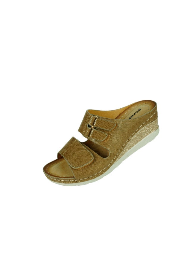 ROMIKA 117-352 Romika Ladies Wedge Heel Sandals605 Camel - Image 3
