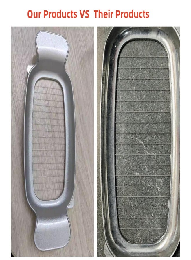 KiauFdcf Stainless Steel Multipurpose Cheese Slicer，with Ergonomic Handle, Suitable for Cutting Cheese, Butter, Eggs, Fruit and Other Softer Solid Food Use. - Image 3