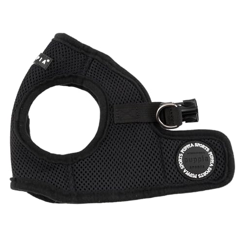 Puppia Soft Vest Dog Harness - Black - Large - Image 1