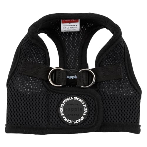 Puppia Soft Vest Dog Harness - Black - Large - Image 3