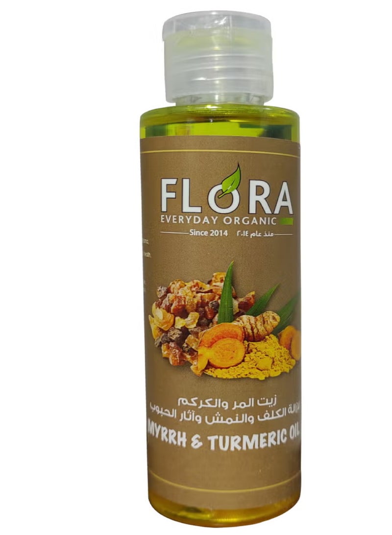 فلورا زيت المر والكركم 125 مل