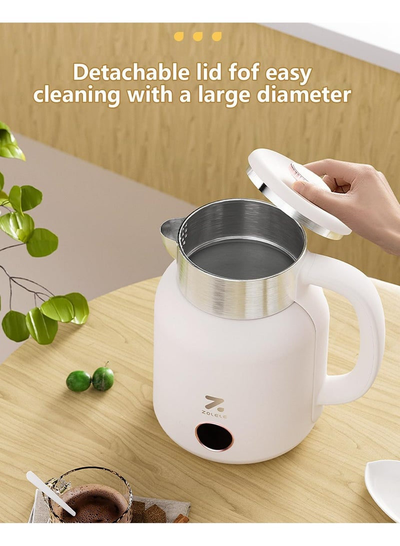 ZOLELE Intelligent Temperature Control Electric Kettle - 1.5L Stainless Steel Water Kettle Boiler Kettle 2200W with Auto Shut-Off, Dual Boiling Modes for Home Office Kitchen - Image 2