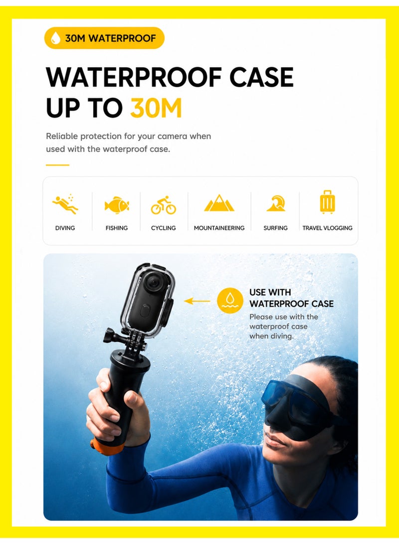 BASEMENT-1 4K Mini Body Camera with Anti-Shake, WiFi and 128GB Card, Thumb-Sized Action Camera with 10 Accessories, 120° Wide Angle, Magnetic Mount and 30m Waterproof Case for Bike, Helmet and POV Recording - Image 4