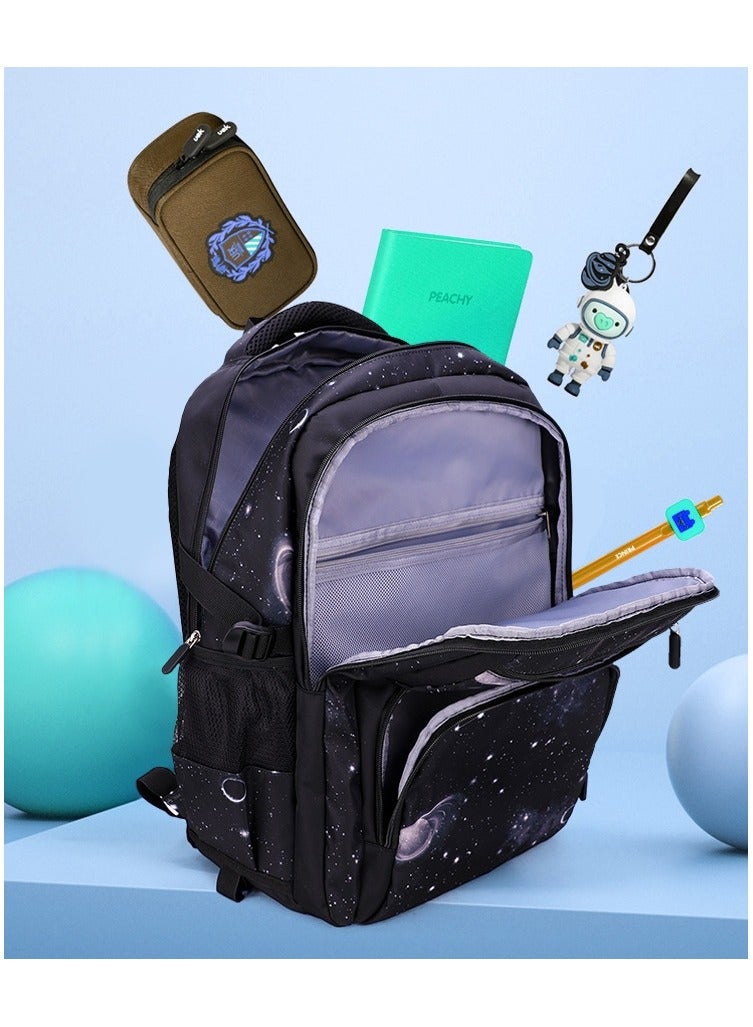 Generic Black, Starry Sky Pull up Backpack  - Image 3