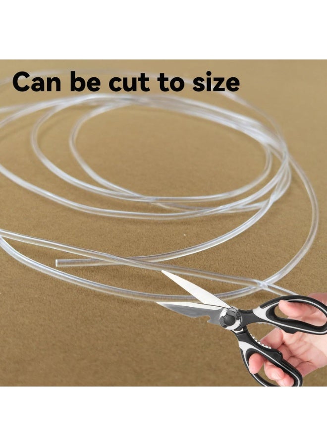 Plastic Boning Roll 109.36 Yards Piping Cord 2mm Cording for Sewing Piping Translucent PVC Boning for Pillows, Sofas, Chairs, Tablecloths, Mattresses, Curtains, Clothing, and Furniture Decoration,Webbing Boning for Bridal Dress Bustle Handmade Craft Wedding Dresses DIY Sewing Supplies (Clear) - Image 3