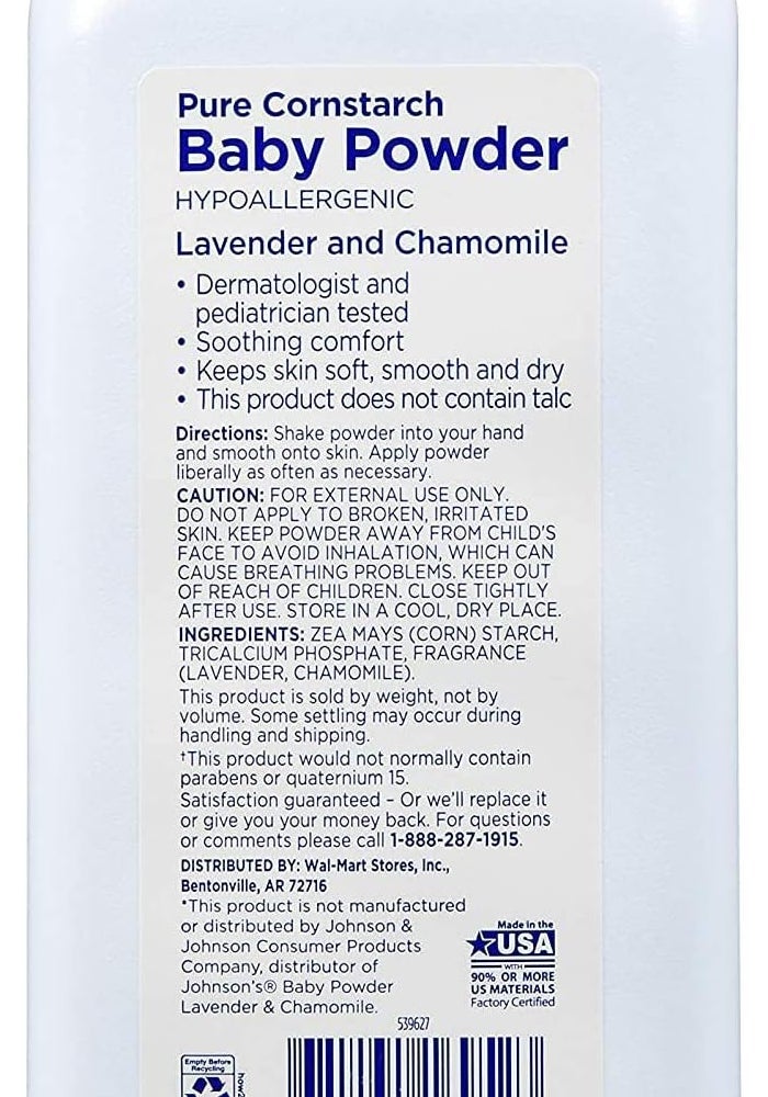 Equate Lavender & Chamomile Baby Powder - 2 Pack - Image 2