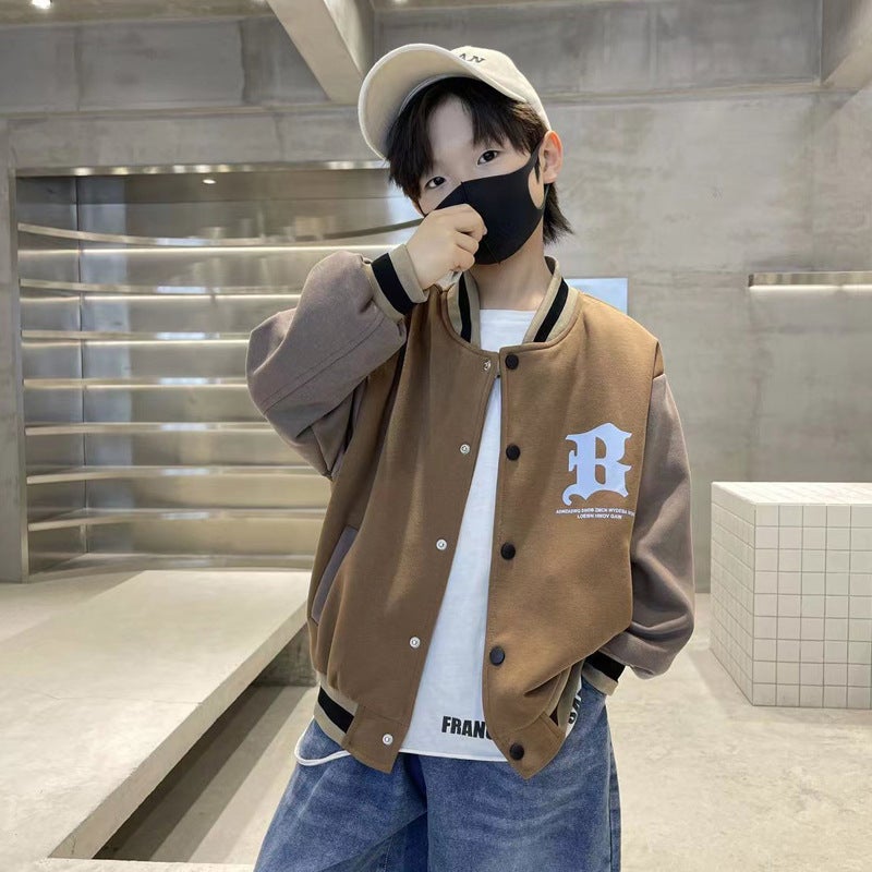 Children's Baseball Uniform Jacket Girls Autumn Clothing 2025 New Boys Tops Baby Spring and Autumn Kidsren's Clothing - Image 2