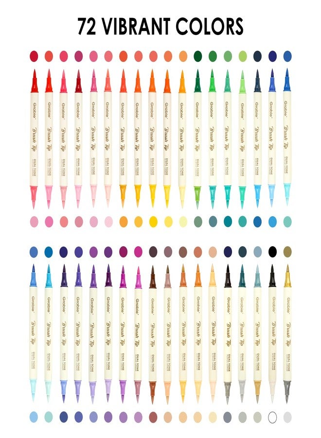 Grabie Dual-Tone Acrylic Marker Set - 36 Dual-Tip Markers for 72 Vibrant Colors on Any Surface - Image 5