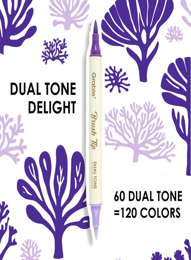 Grabie Dual-Tone Acrylic Marker Set - 36 Dual-Tip Markers for 72 Vibrant Colors on Any Surface - Image 4