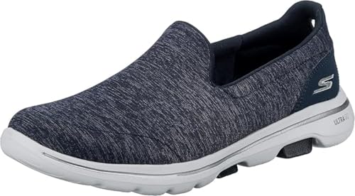 Skechers Women's GO Walk 5 - Honor Shoe, Navy/White, 9 M US - Image 1