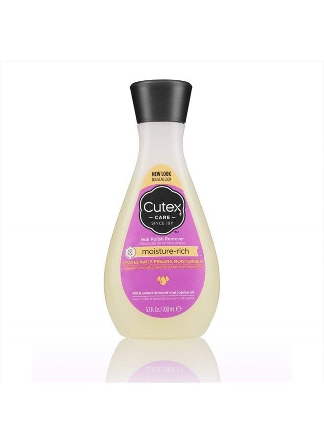 Cutex Moisture-Rich Nail Polish Remover with Sweet Almond and Jojoba Oil, 6.7 fl. oz.  - Image 1