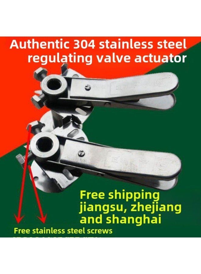 Galvanized 304 Stainless Steel Regulating Valve Handle Manual Air Volume Regulating Valve Actuator Air Valve Pressure Nozzle Turbine-Color:Turbo Worm Manual Actuator (red Wheel)  - Image 3