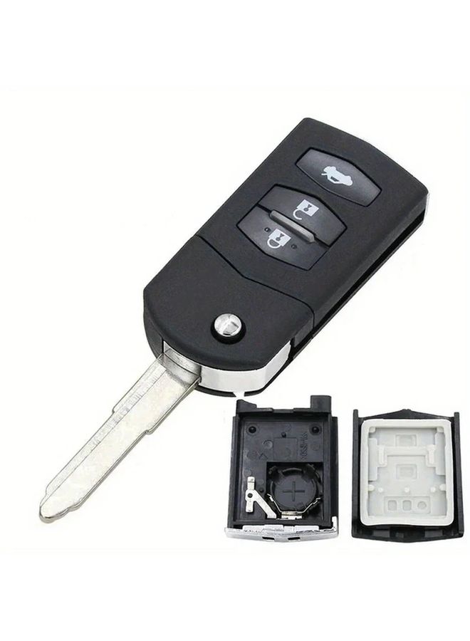 بديل غطاء جهاز الدخول بدون مفتاح بـ 3 أزرار لسيارات مازدا 3، 5، 6، RX-8، CX-7، CX-9 - Image 1