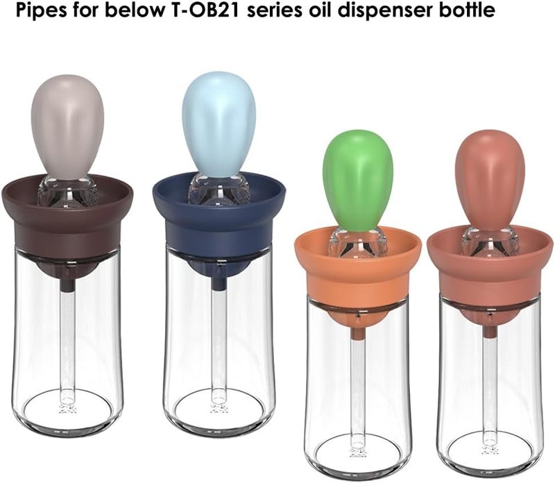 TINMIX 2PCS Straws for Oil Dispenser Bottle T-OB21 and T-OB21S, Pipes Oil Dispenser Longer Bottle Accessory - Image 1