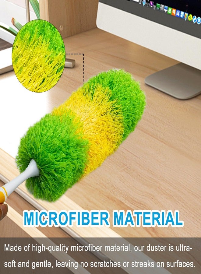 HDongany 2 Pack 20-inch Microfiber Dusting Dusters with Non-Slip Handles and Bendable Microfiber Duster Heads, Perfect for Household Cleaning, Office Cleaning, and Car Cleaning, Feather Duster for Cleaning - Image 4