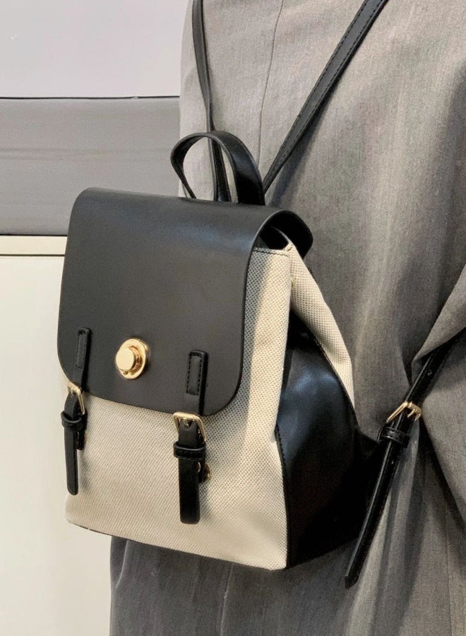 SHABILI Girls' PU Leather Backpack, Women's Large-capacity School Bag College Bag Tourist Bag Back Bag, Daily Commuting Shoulder Bag Office Bag Handbag Tote Bags for Students, Ladies and Teenagers - Image 3