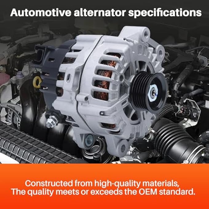 KALANBAY 37300-3L060 Alternator for Hyundai Palisade 2020-2023 Kia Telluride 2020-2022,3.8L,13.5V 180Amp - Image 5