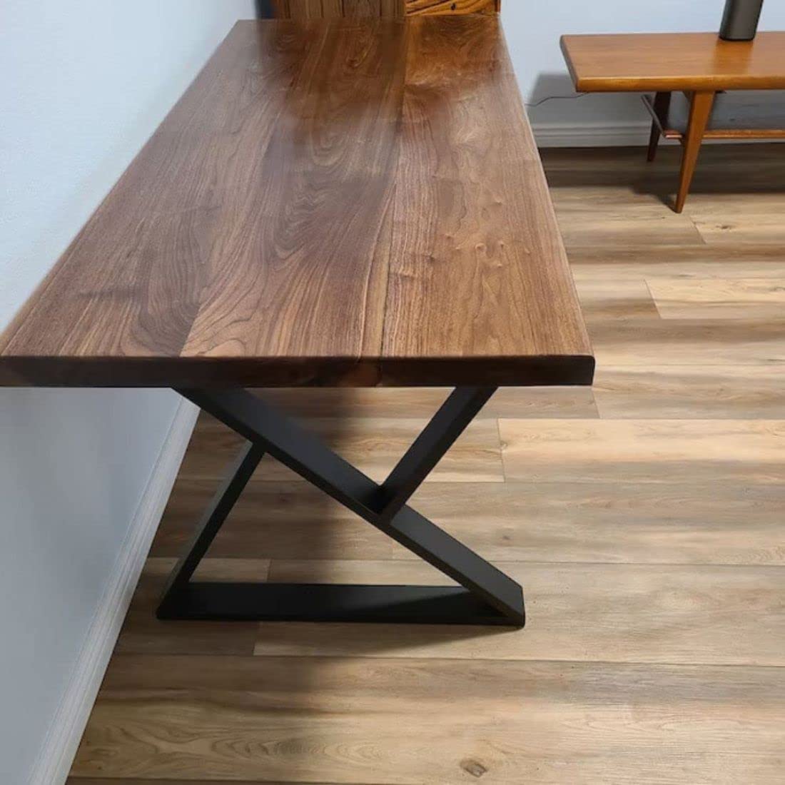 Cartvilla Furniture Metal Legs for Table Dining Table Legs for Kitchen Modern Industrial Style 45 cm Width 5 cm Thick71 cm high Pack of 2 Dining Table