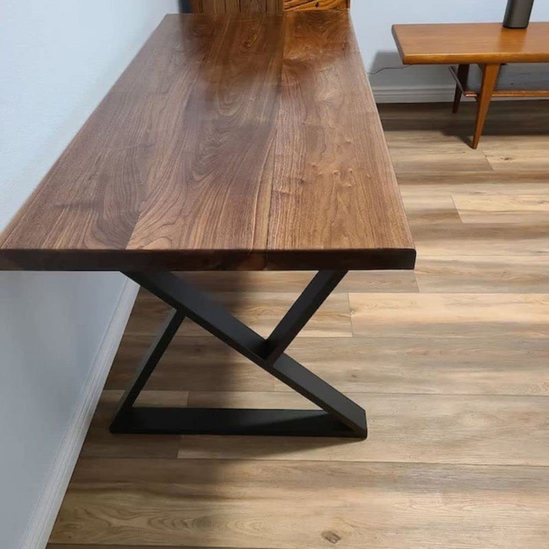 Cartvilla Cartvilla Furniture Metal Legs for Table Dining Table Legs for Kitchen Modern Industrial Style 45 cm Width 5 cm Thick71 cm high Pack of 2 Dining Table - Image 1