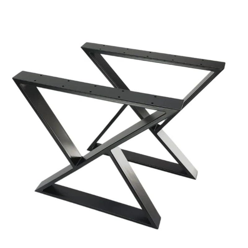 Cartvilla Cartvilla Furniture Metal Legs for Table Dining Table Legs for Kitchen Modern Industrial Style 45 cm Width 5 cm Thick71 cm high Pack of 2 Dining Table - Image 3