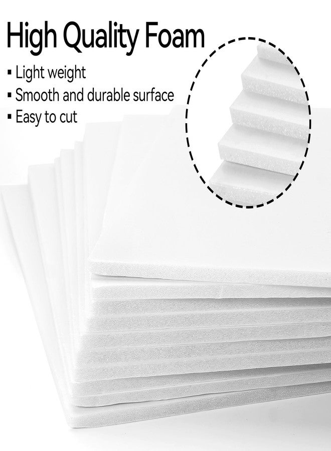 Philbinden 10 Pack Foam Boards,Thickness White Foam Core Backing Board 3/16" Foam Poster Boards for Mounting Photographs and Artwork, 3-D Modeling, Signage, Poster Making in School, Office (A3,12"x16.5") - Image 3