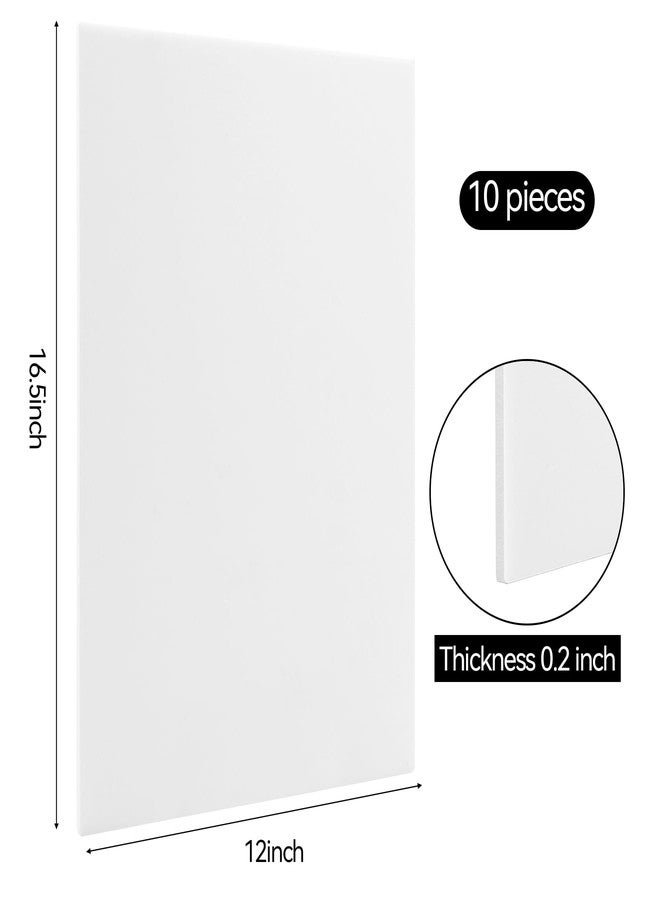 Philbinden 10 Pack Foam Boards,Thickness White Foam Core Backing Board 3/16" Foam Poster Boards for Mounting Photographs and Artwork, 3-D Modeling, Signage, Poster Making in School, Office (A3,12"x16.5") - Image 2