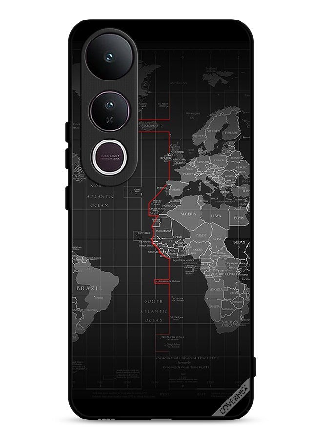 Covernex Vivo V50 Lite Protective Case Cover World Map